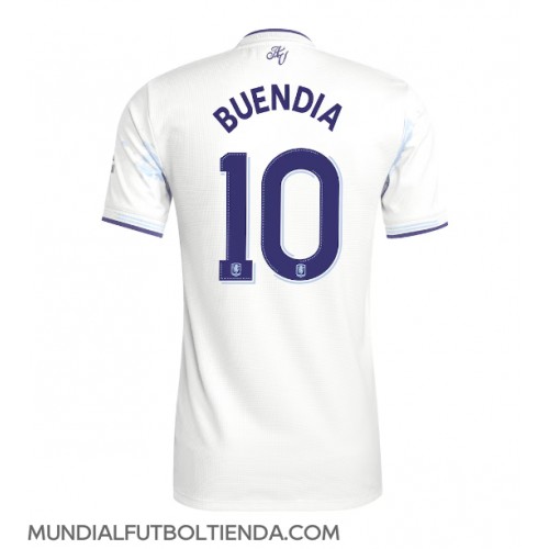 Camiseta Aston Villa Emiliano Buendia #10 Tercera Equipación Replica 2025-26 para mujer mangas cortas Camiseta Aston Villa Emiliano Buendia #10 Tercera Equipación Replica 2025-26 para mujer mangas cortas